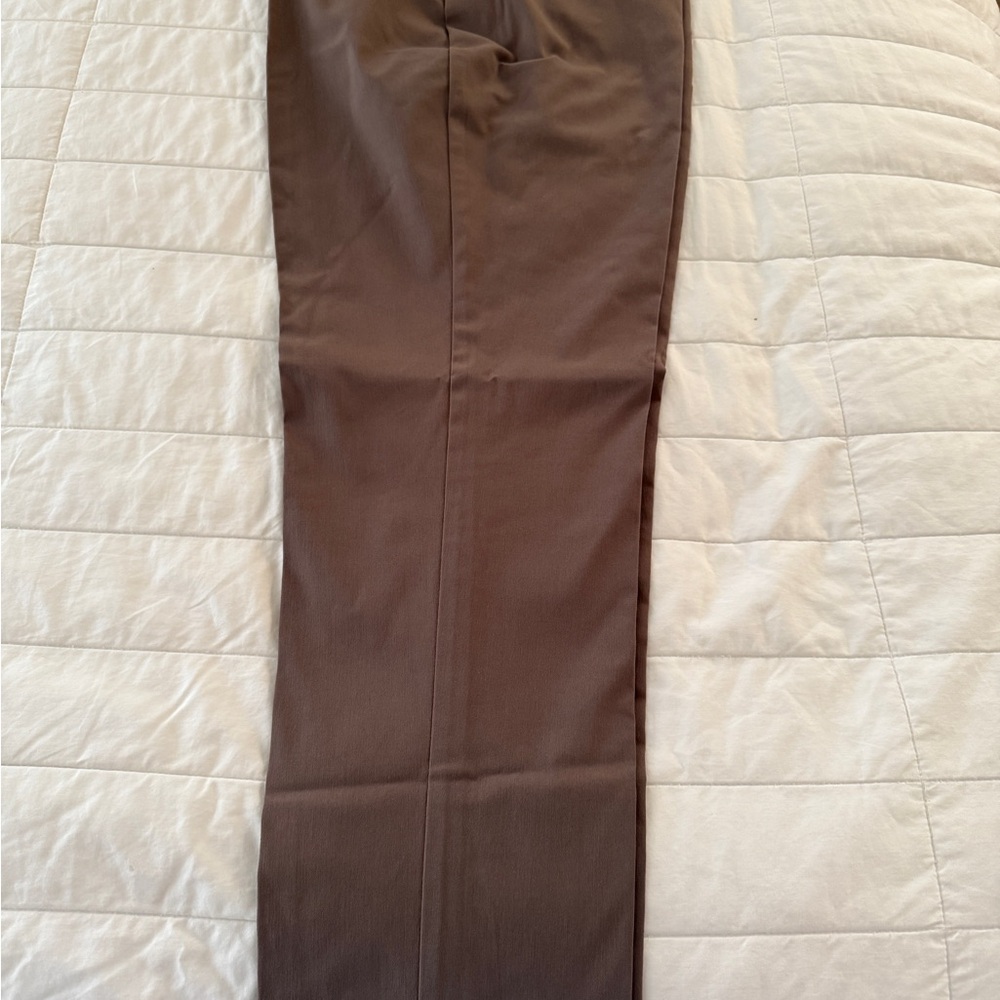 JM Collection Women’s Chocolate Brown Rivet Dress Pants